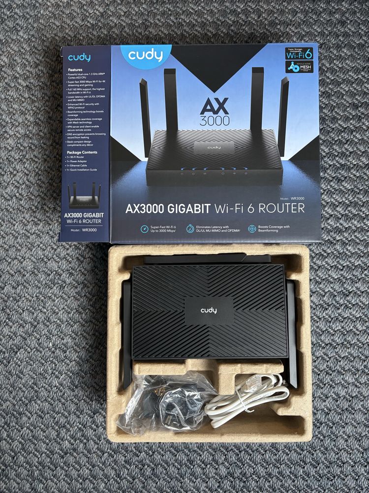 Router Wi-Fi Cudy WR3000 AX3000