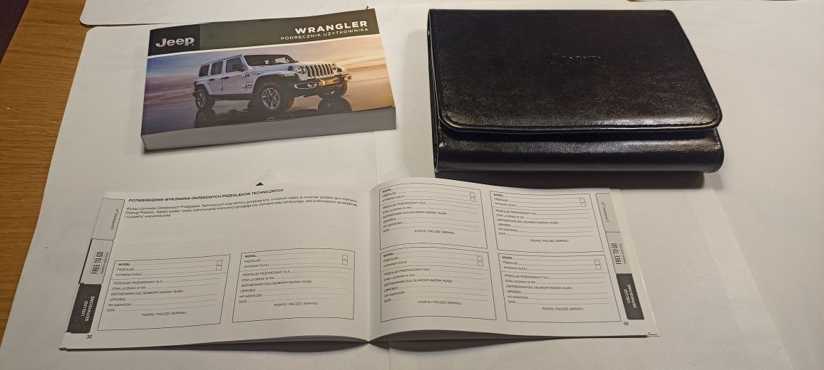 Instrukcja obsługi książka serwisowa Jeep Wrangler 2019 nowa PL