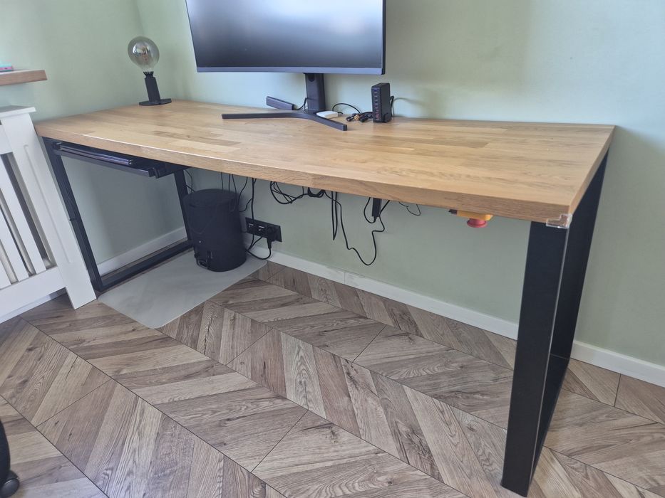 Duże biurko, proste biurko, biurko loft