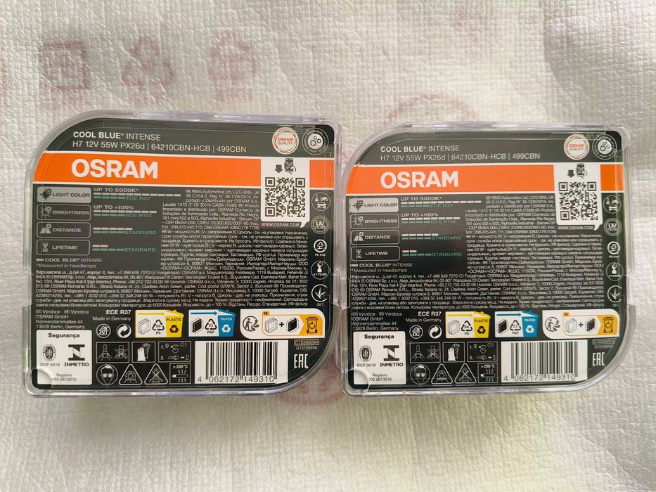 Żarówki Osram H7 5000K Cool Blue Intense Next Gen Duo Box