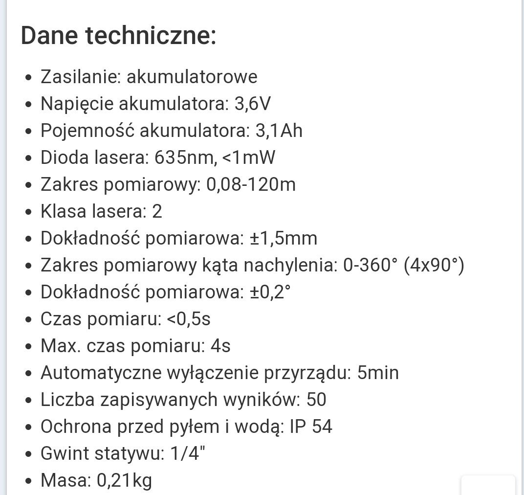 Dalmierz laserowy Bosch GLM  120 C