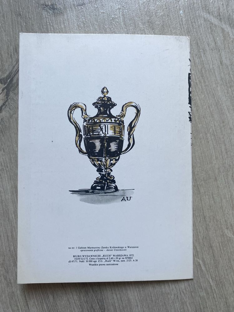 Pocztowka PRL Antoni Uniechowski 1972