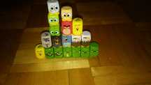 Angry Birds Blokhedz figurki stokrotka Zestaw 18szt