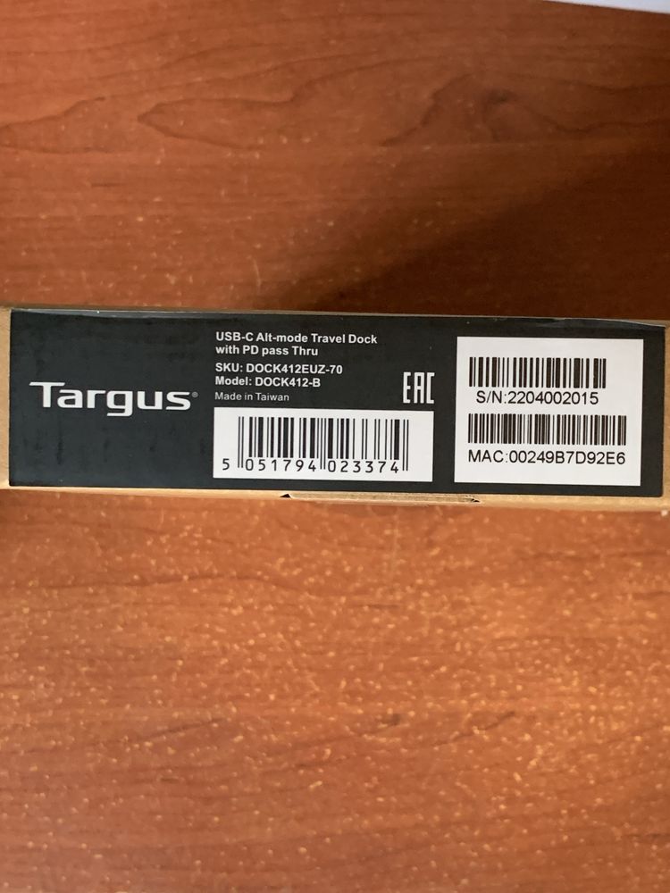 Targus USB-C Travel Dock Hub Multiportas com Power Pass-Through USB-C