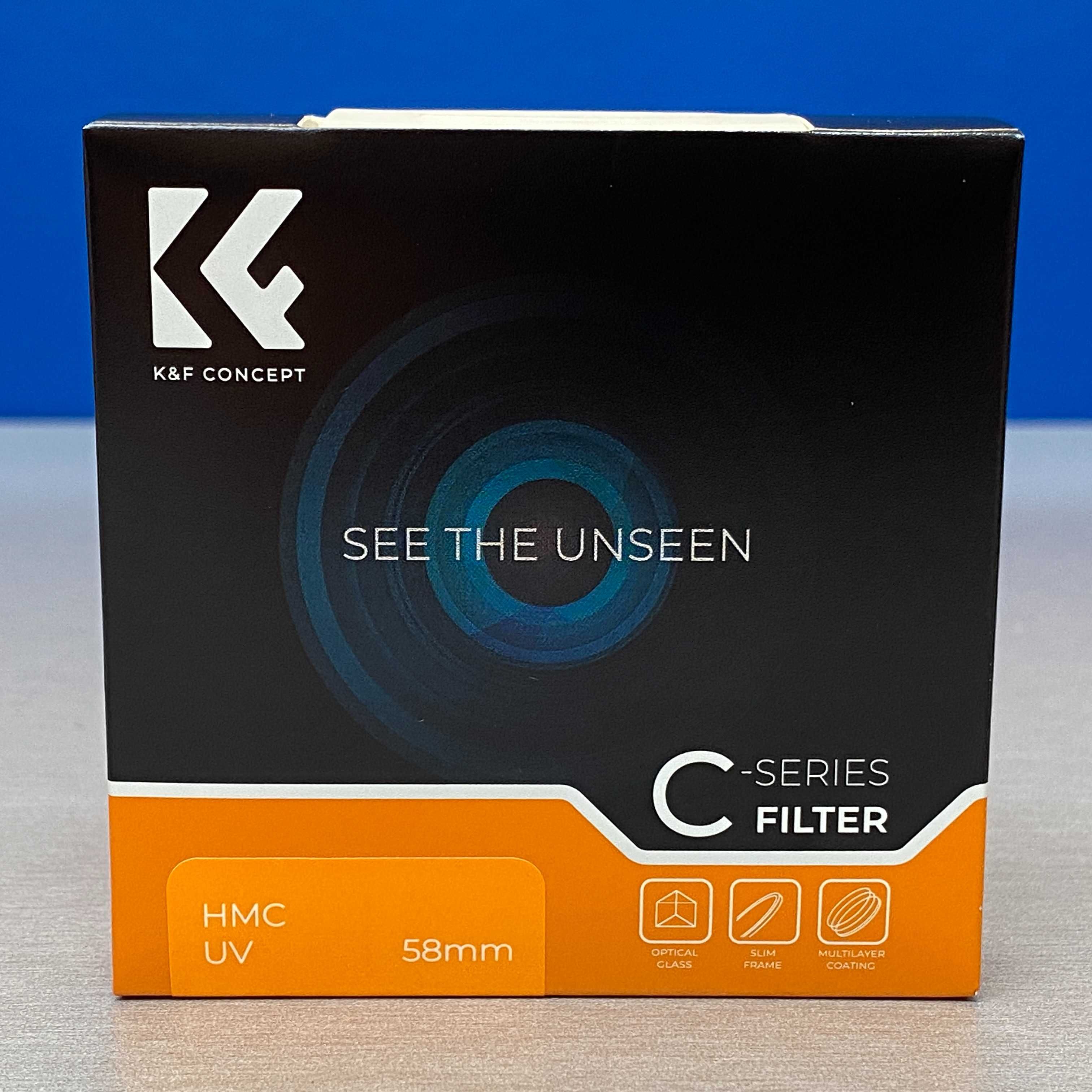 K&F Concept UV Slim 58mm (Filtro UV) - SELADO
