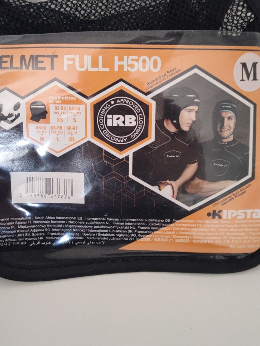 Ombreiras, capacete e proteçãode rugby ,kipsta novos, M