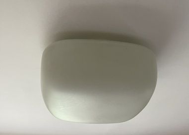 Lampa sufitowa plafon szklany PRL vintage