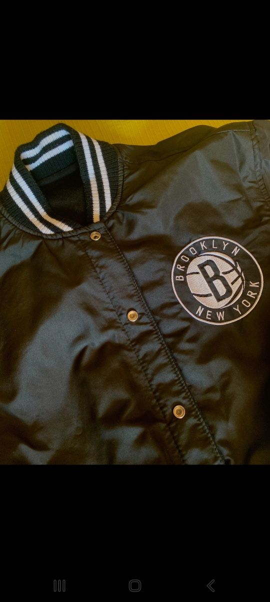 Casaco bomber reversivel Brooklyn Nets NBA