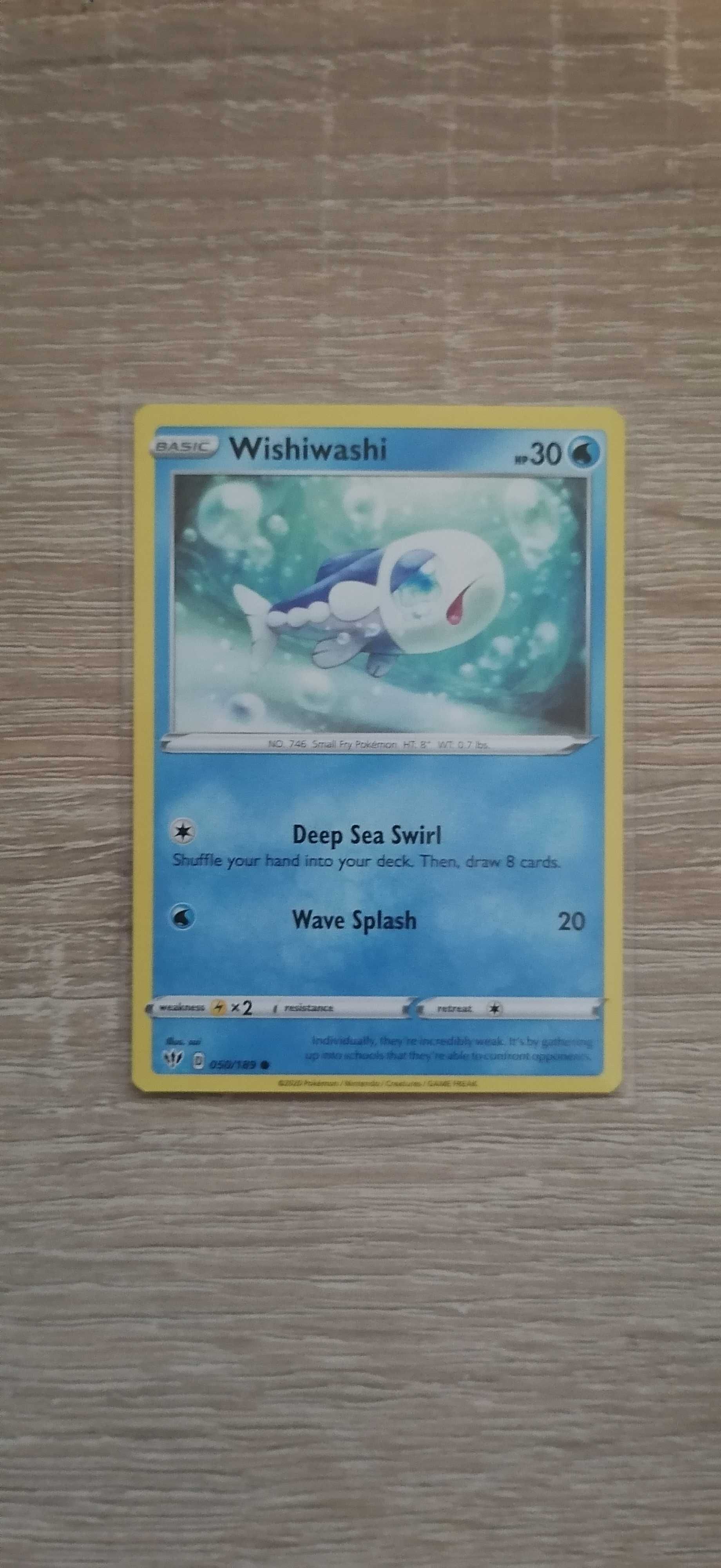 Pokemon Wishiwashi 50/189 Darkness Ablaze Non-Holo