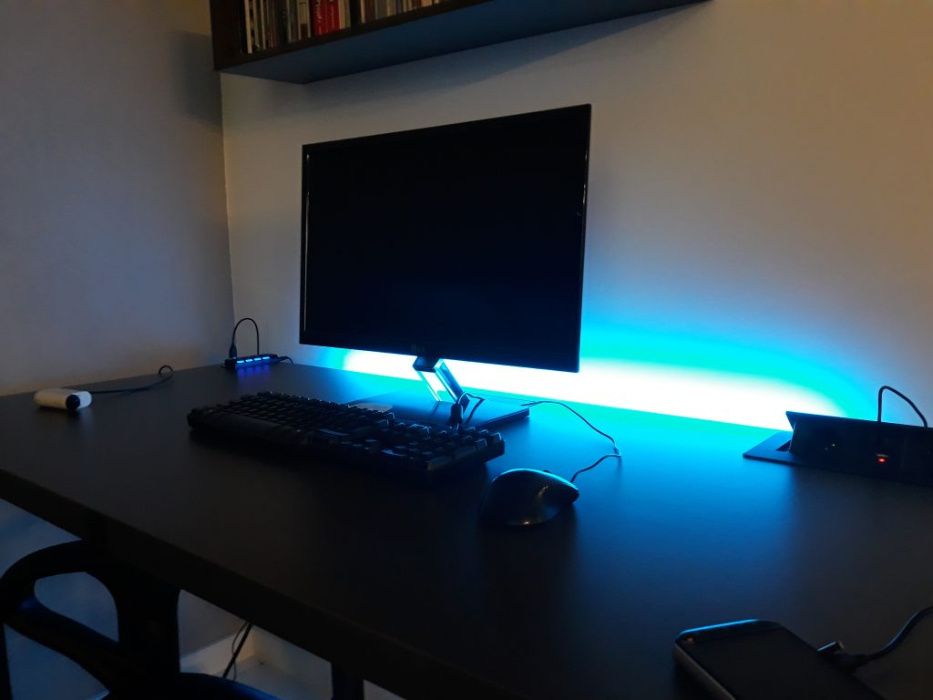 Biurko modern edition styl loft elektryczna regulacja dom biuro gaming
