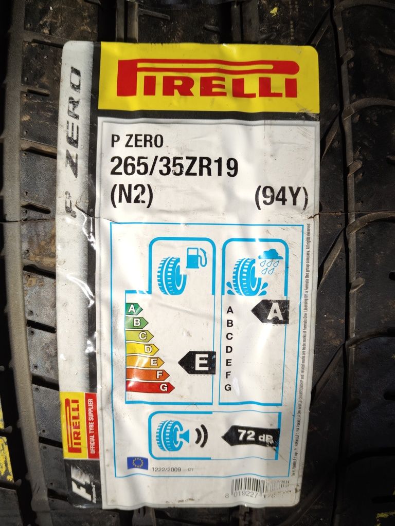 265/35ZR19 94 Y Pirelli P Zero N2 Nowa Lato    N29/S5