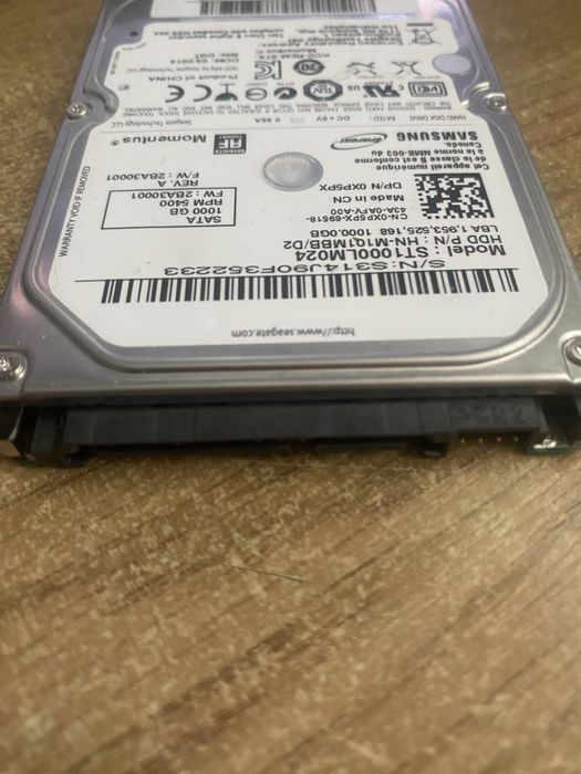 Dysk hdd do laptopa 1000GB