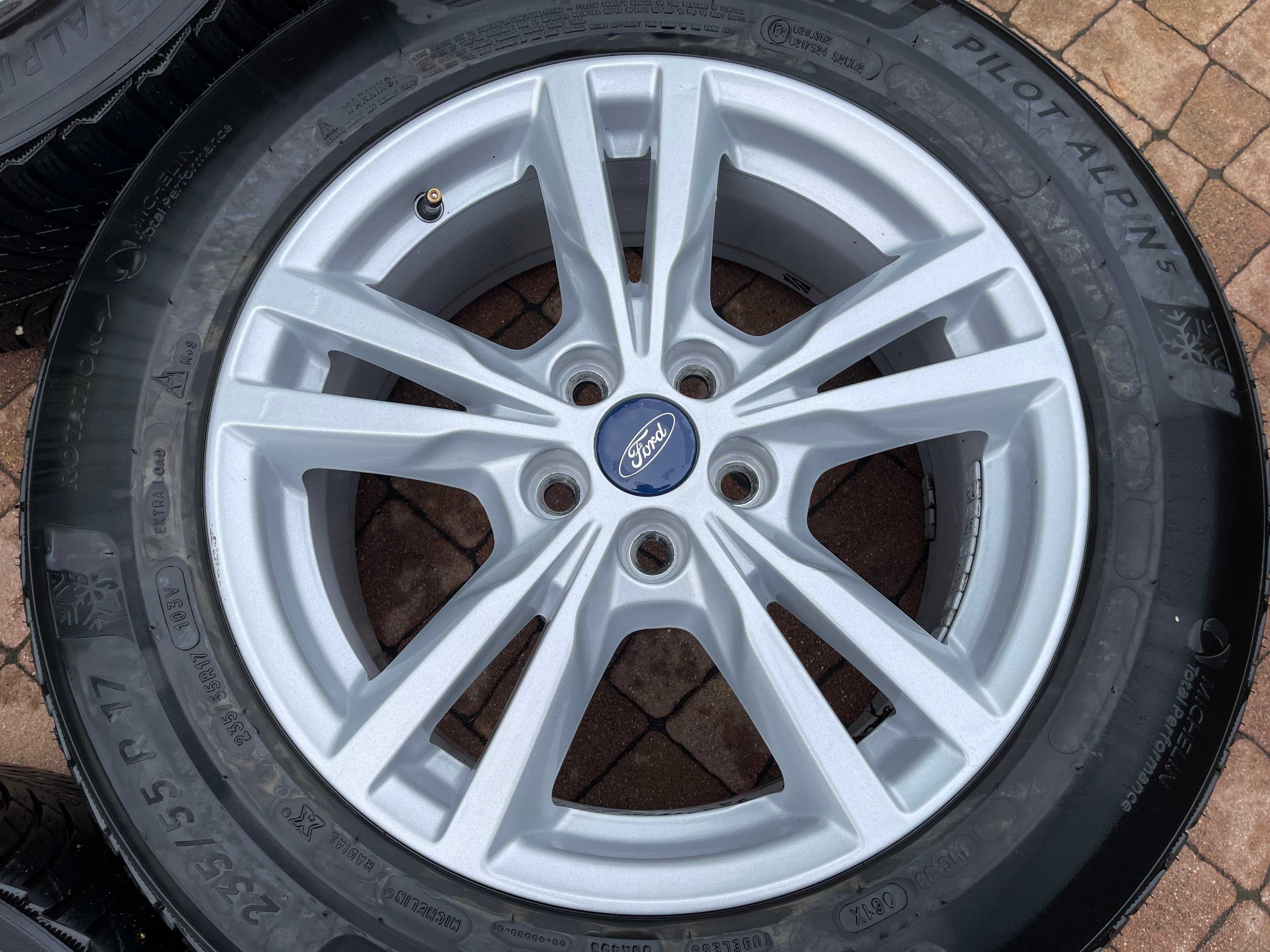 3582. Alufelgi 17" oryginalne Ford Galaxy S-max Kuga 7.5J ET55 5x108
