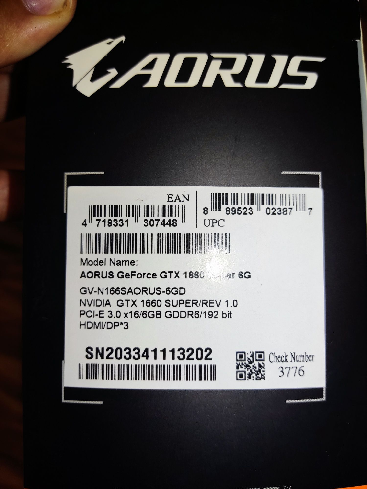 Видеокарта Gigabyte GTX 1660 Super 6Gb