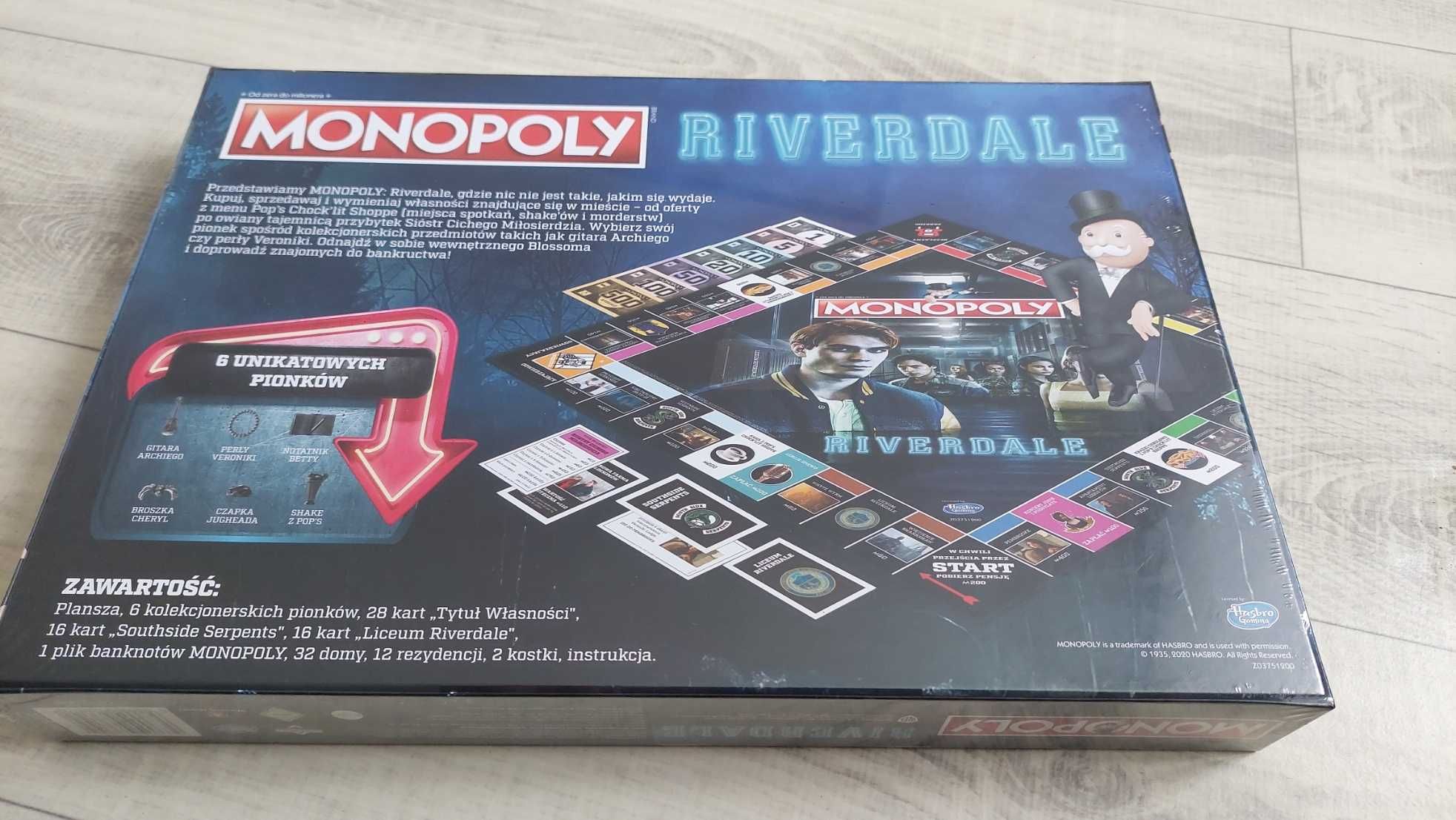 Planszówka Monopoly Riverdale; fabrycznie nowa