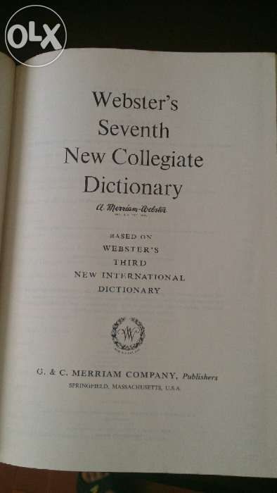 Coleção de três dicionários Webster