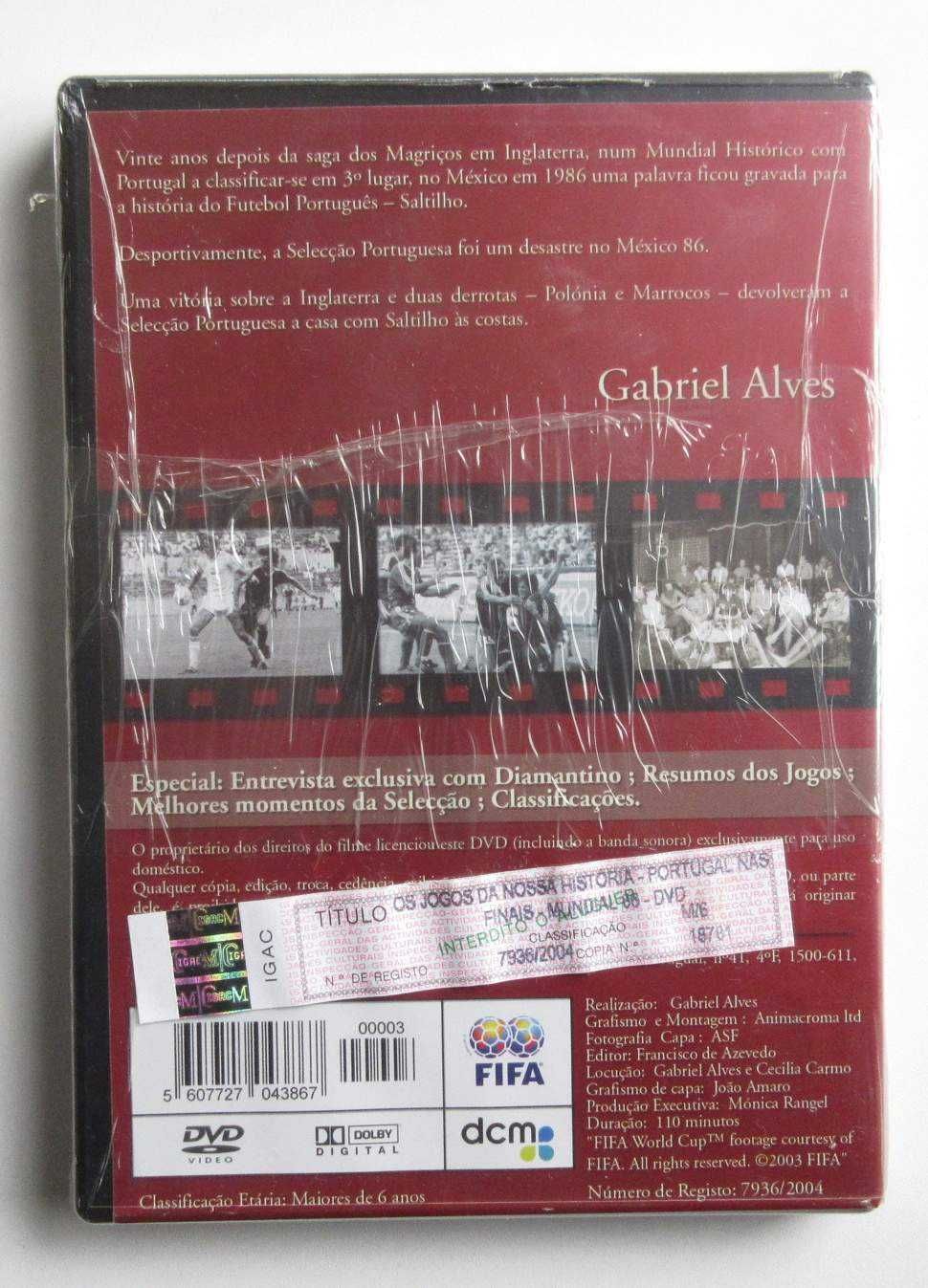 PORTUGAL NAS FINAIS - Mundial De 1986 (DVD Novo / Selado)