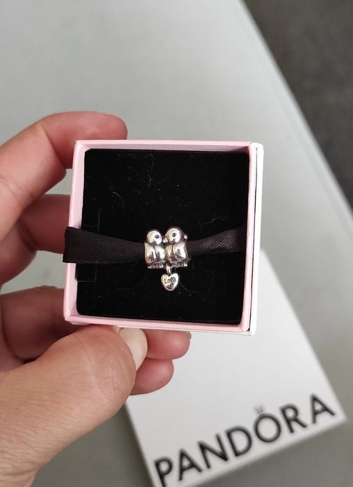 Charms Pandora zakochane gołąbki