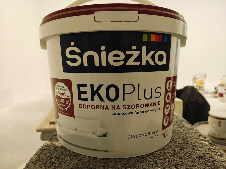 Farba Śnieżka EkoPlus - śnieżnobiała matowa - 10L