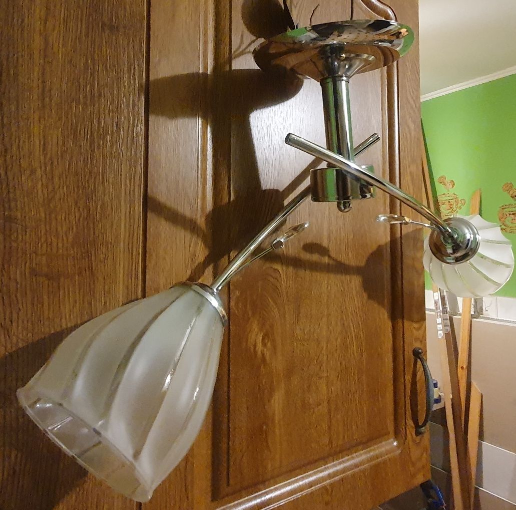 Lampa podwójna chrom