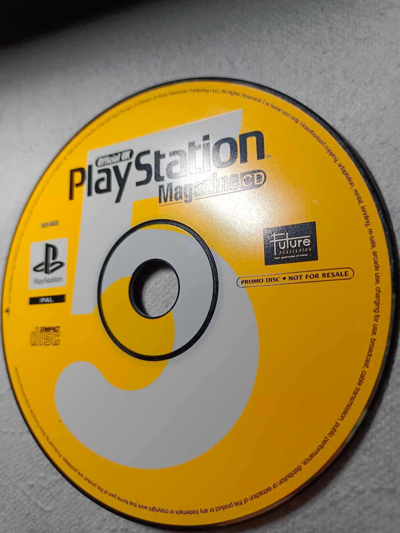 Ps1 Oficjalna płyta z magazynu PlayStation UK 5 rzadki z kwietnia 1996