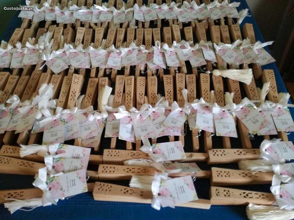 Promoção Leques em madeira para Lembranças Totalmente Personalizados