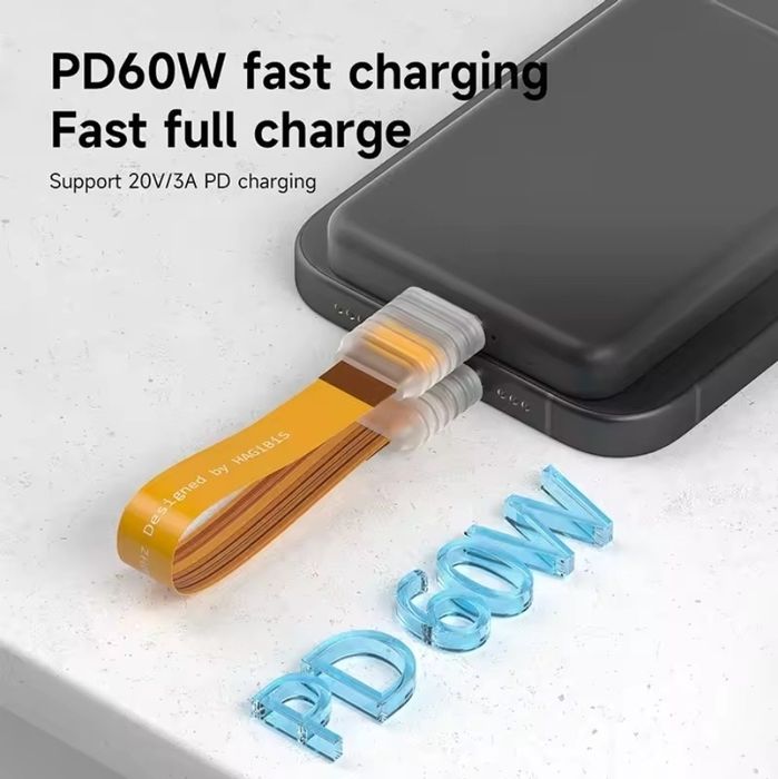 Hagibis FPC USB3.2 Gen.2 60w, гнучкий кабель