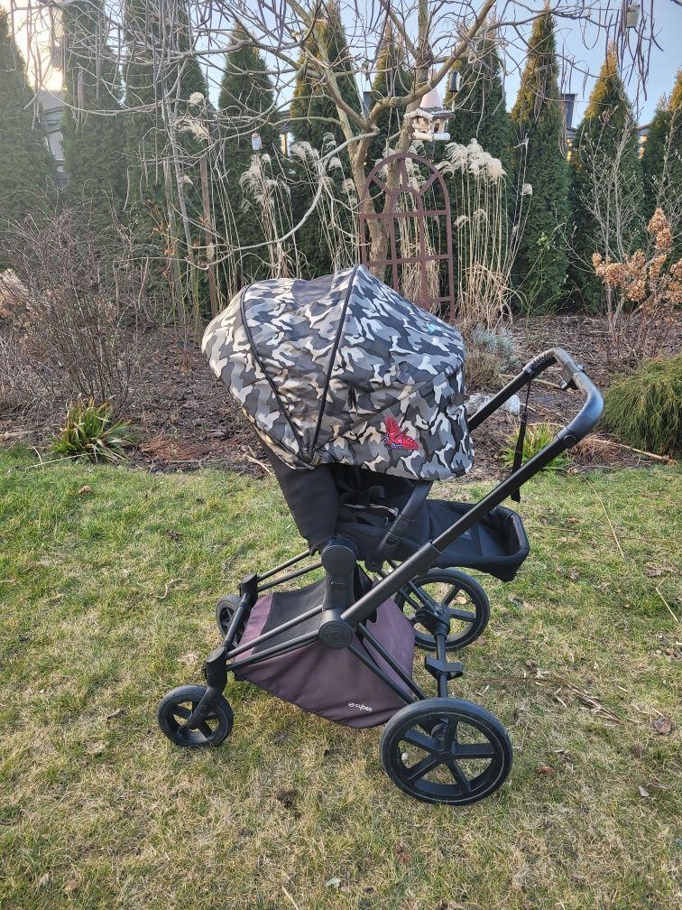 Cybex priam 2.0 4w1 spacerówka butterfly gondola fotelik CloudQ birds