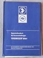 Trabant 601 Reparaturhandbuch fur Personenkraftwagen