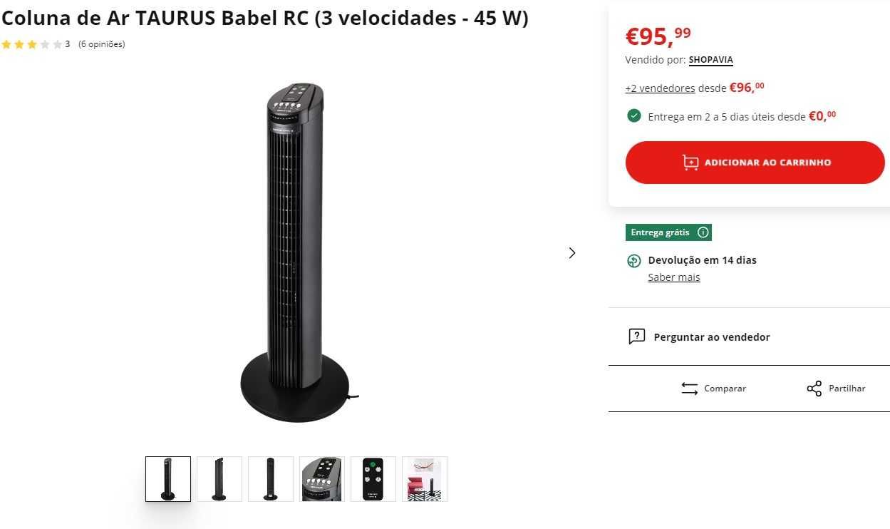 Coluna de Ar TAURUS Babel RC