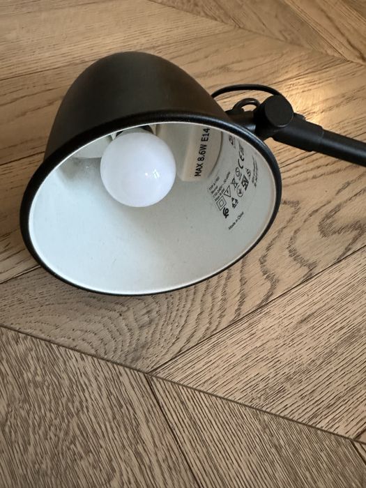 IKEA  Skurup lampka ścienna  biurkowa czarna