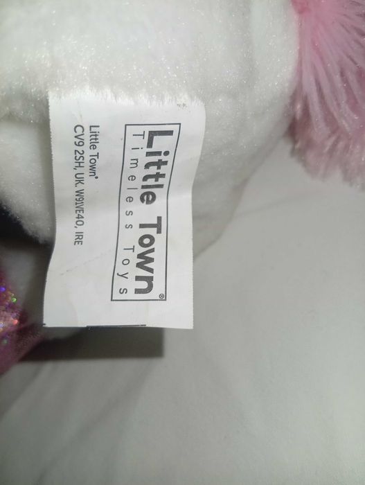 Bialutki jednorożec chodzący na smyczy interaktywny