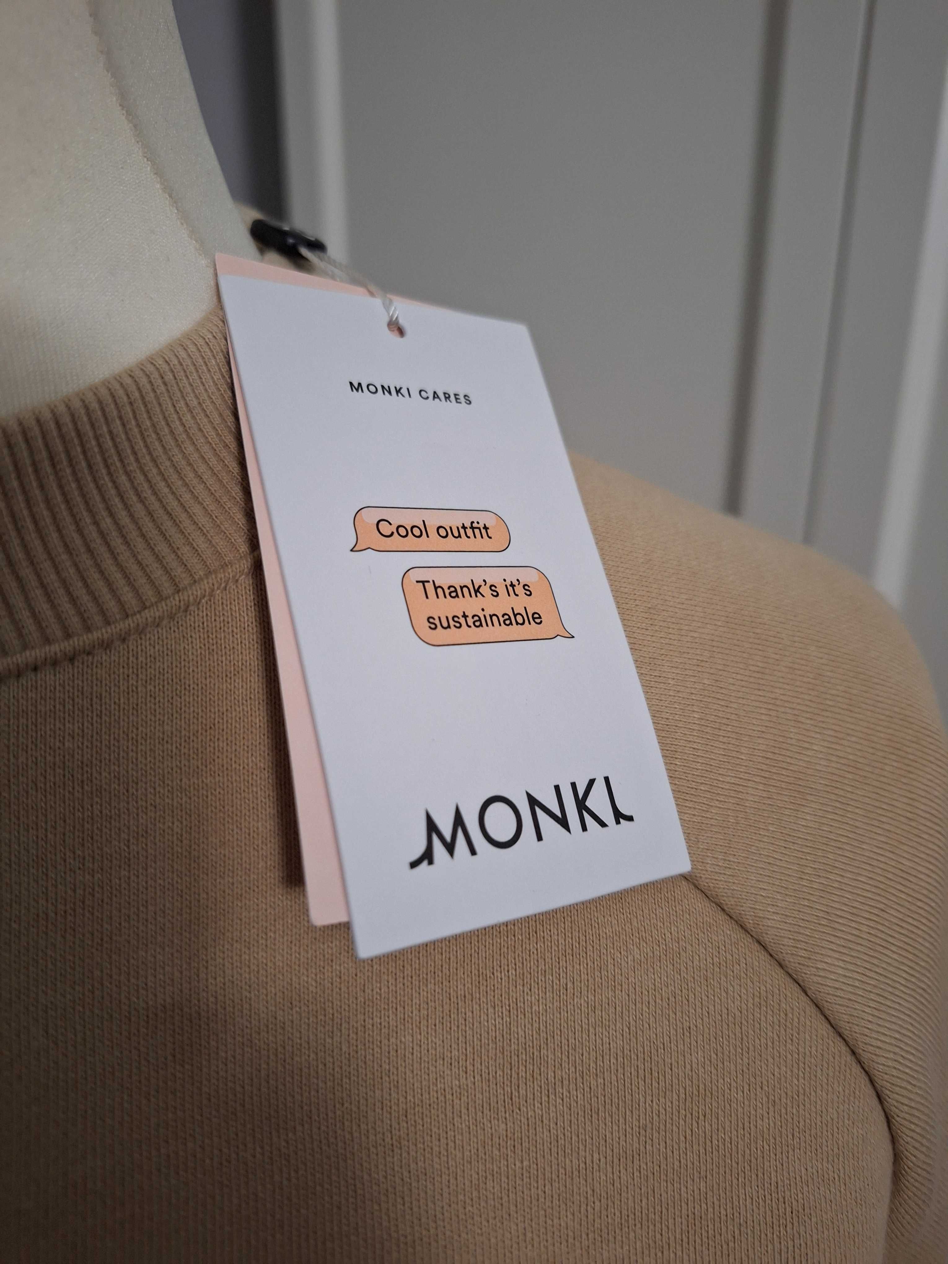 Monki, damska bluza crop top, r. S
