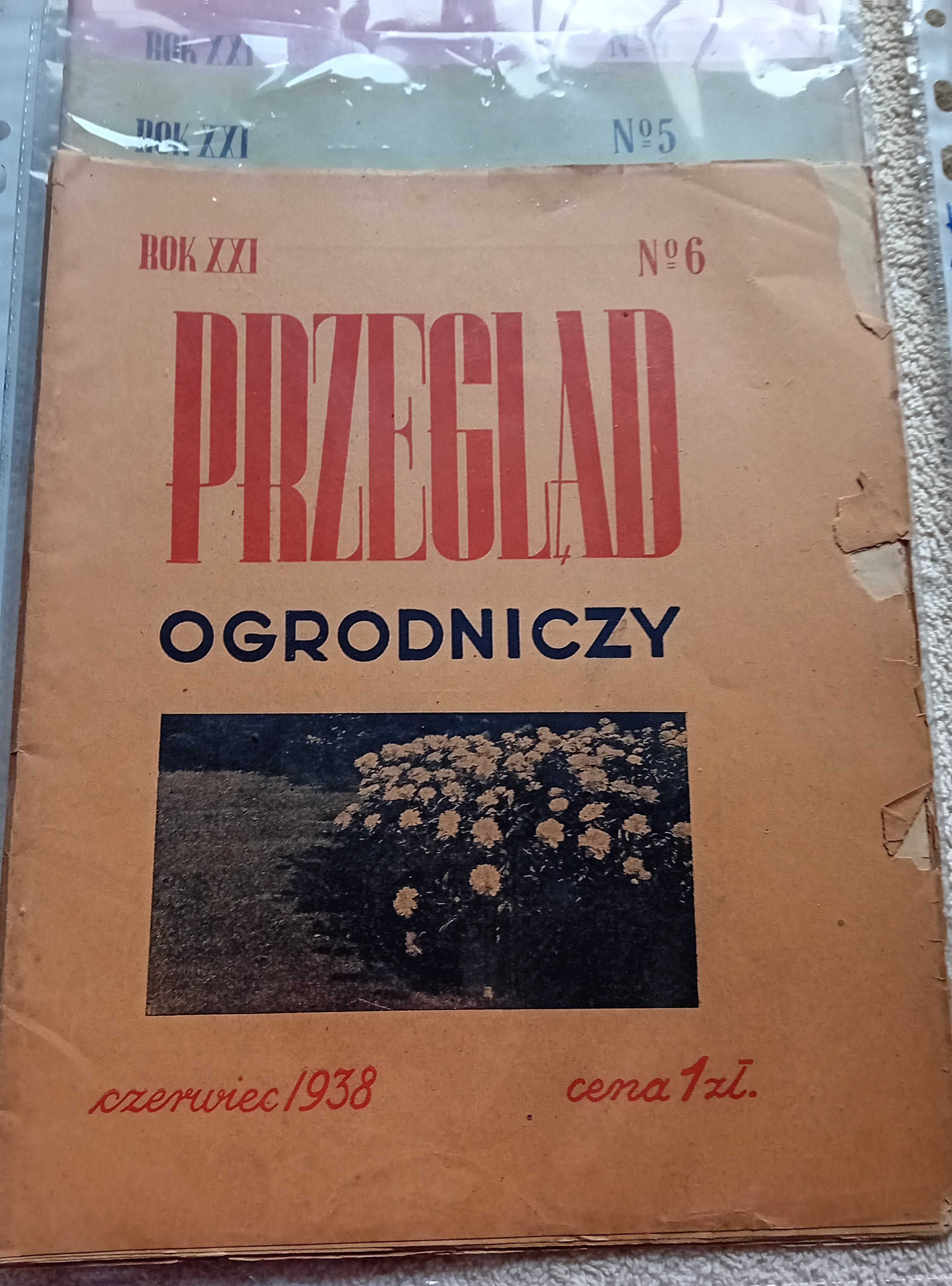Przegląd ogrodniczy, rocznik 1938 (niekompl) rok XXI, brak num. 2,3,10