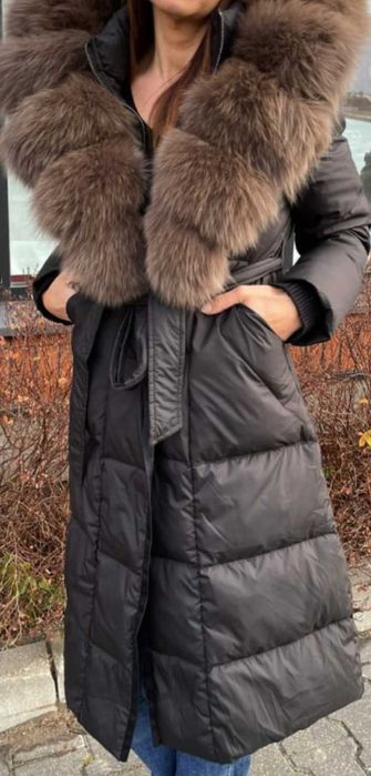 Kurtka puchowa zimowa nowa kolekcja fashion collection