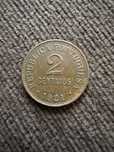 Moeda 2 centavos ( 1921 ) Bronze