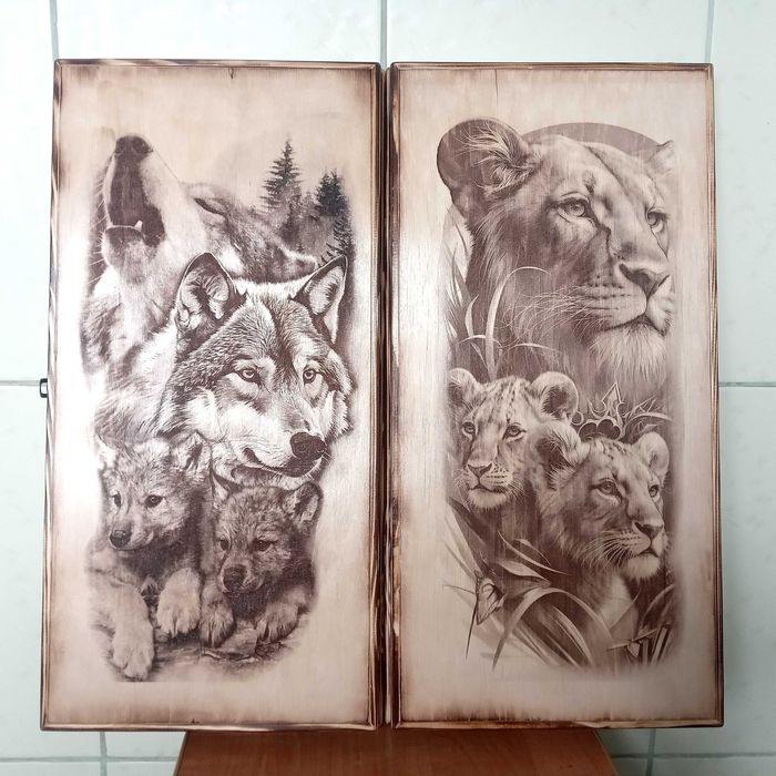 Нарды для подарка. 50х25х5 см.