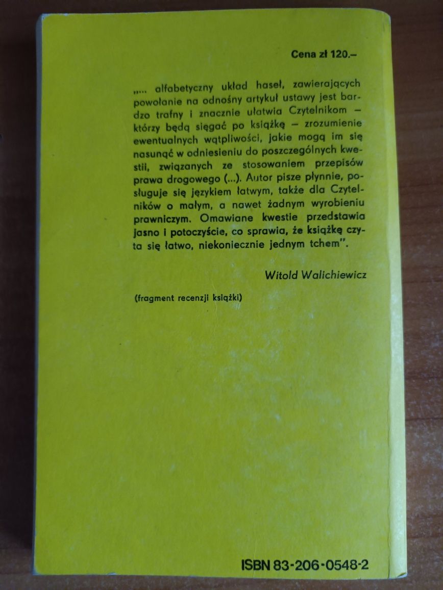 Andrzej A. Dobrzyński "Rozważania nad prawem ruchu drogowego"