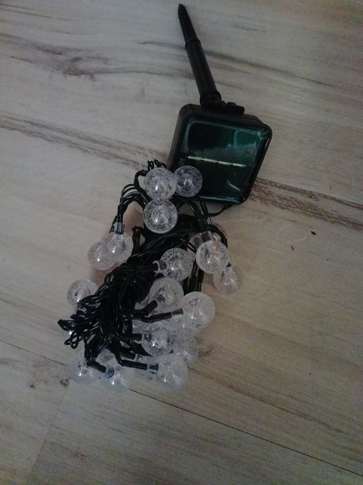 Lampki ogrodowe solarne girlanda