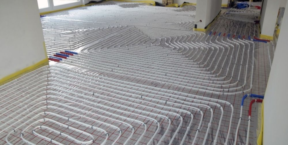 Ogrzewanie podłogowe, rekuperacja, rozkładanie styropianu
