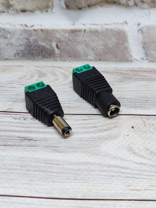 Штекер разъем 5,5-2,1 папа-мама