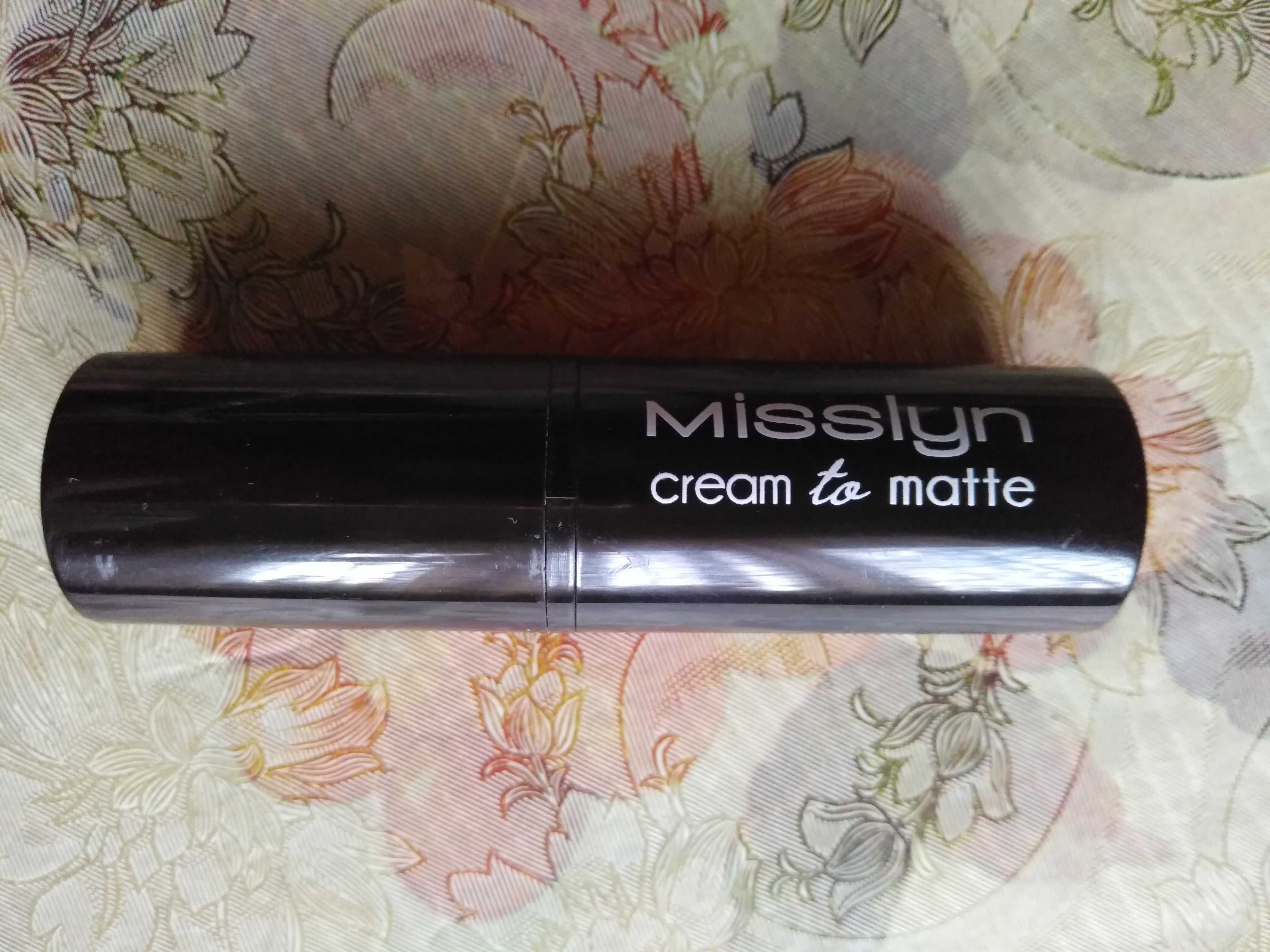 Губна помада Misslyn cream to matte long-lasting lipstick