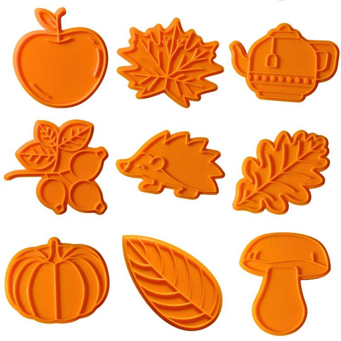 NA JESIEŃ 9 szt Foremki do wycinania z masy plastycznej zestaw