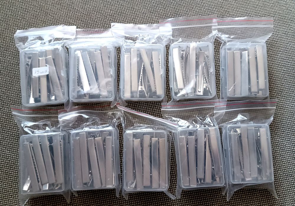 Lote de 350 ganchos / molas de cabelo para personalizar