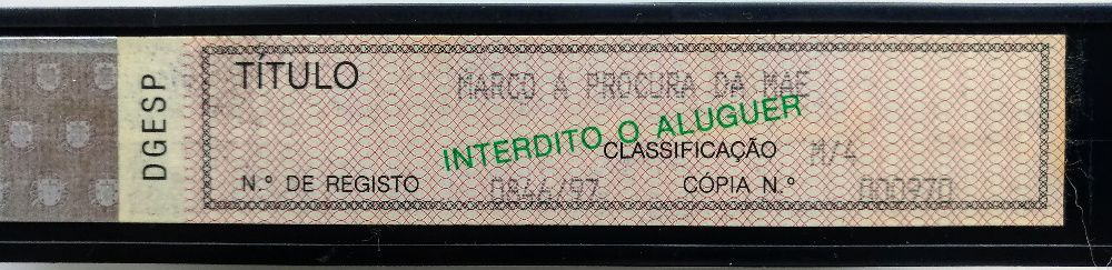 Marco - A procura da mãe (em VHS)