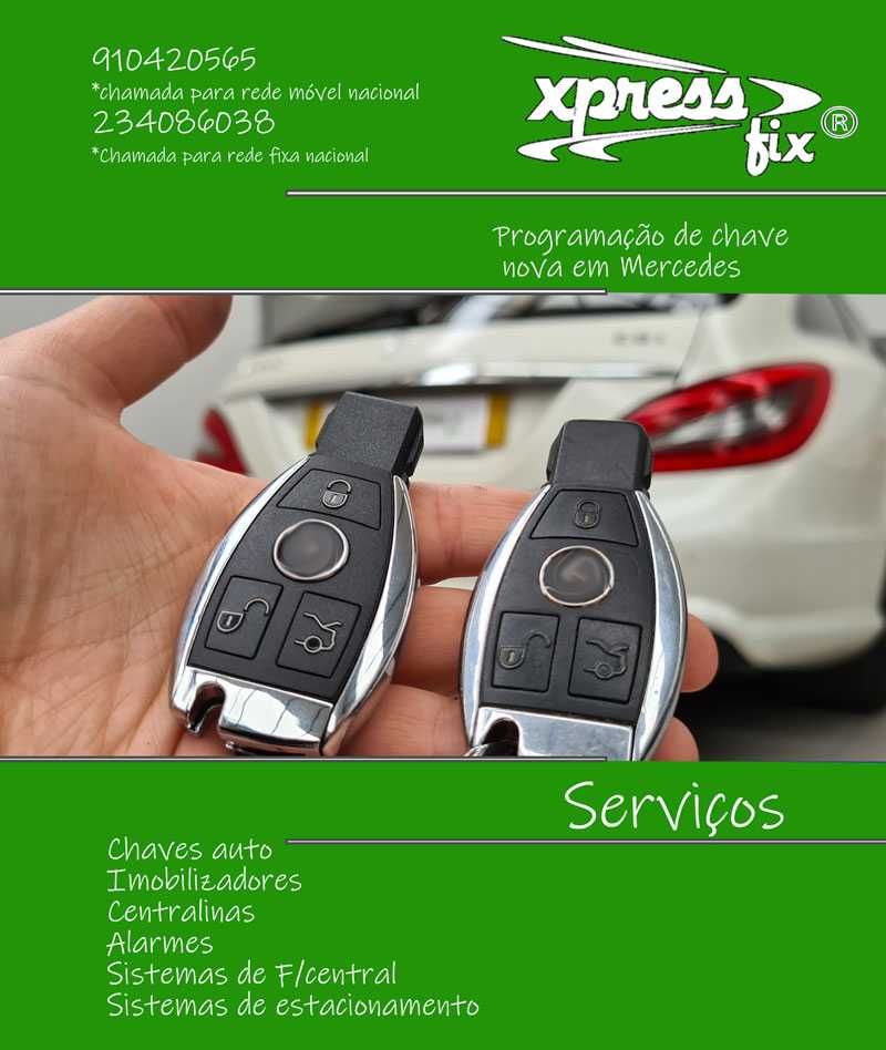 Reparamos chaves e comandos de automovel