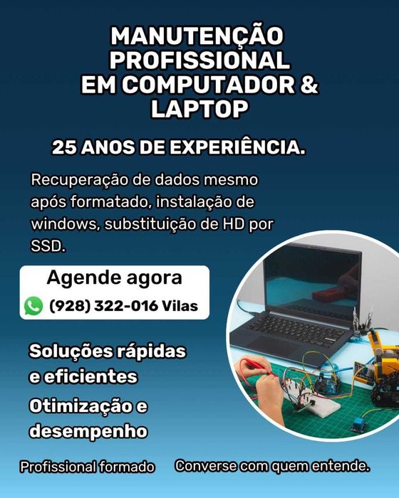 Manutenção de computador e recuperação de dados