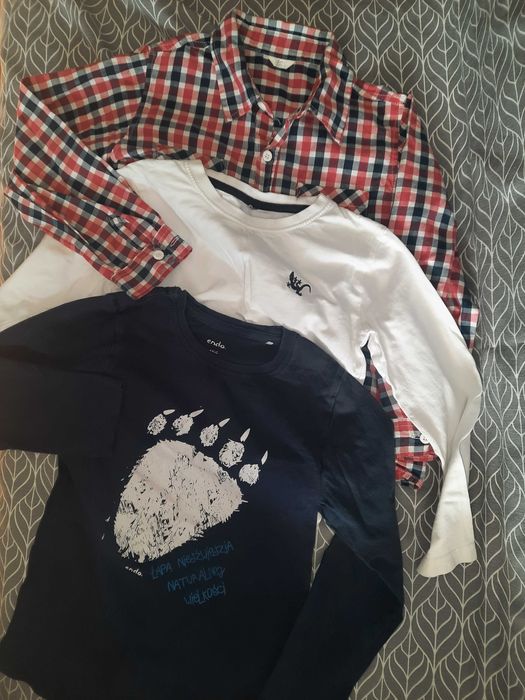 Zestaw 9 sztuk ubrań 6- 7 lat bluzki koszule