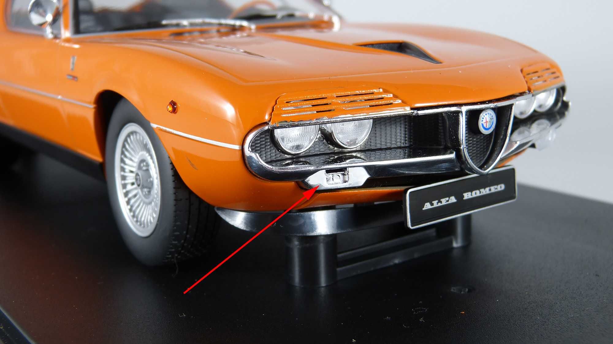 Model 1:18 KK-Scale Alfa Romeo Montreal 1970 orange