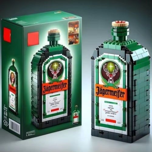 Набір LEGO у вигляді пляшки Jägermeister лего Егермейстер